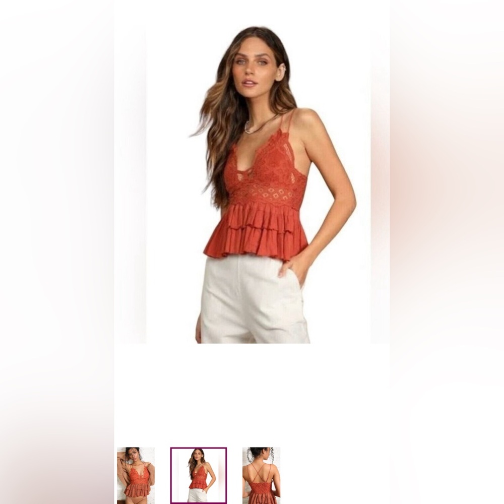 NWT Free People Adella Cami